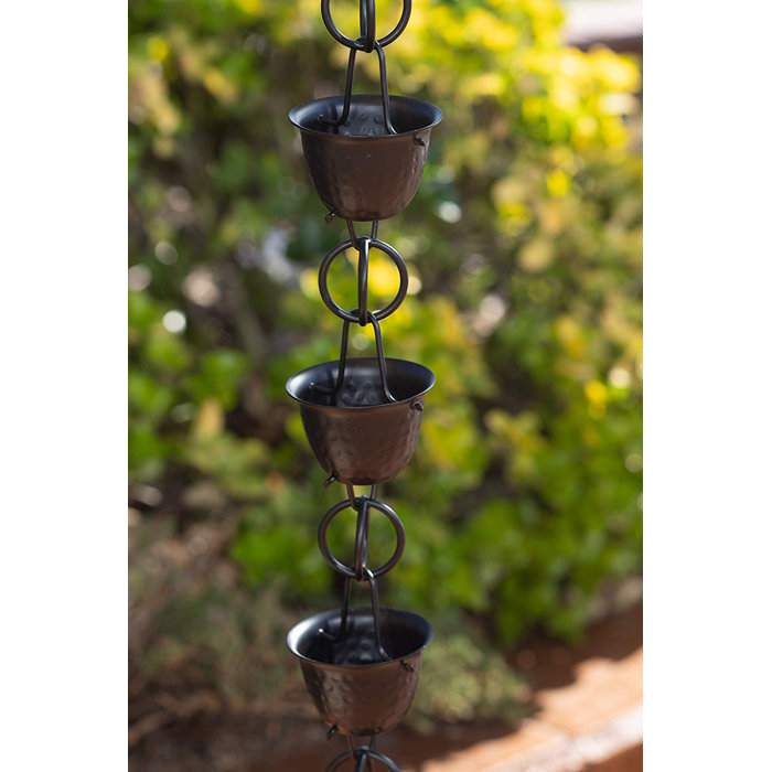 MonarchRainChains Metal Rain Chain & Reviews Wayfair